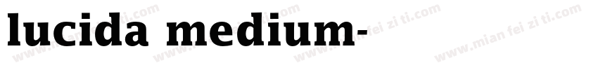 lucida medium字体转换